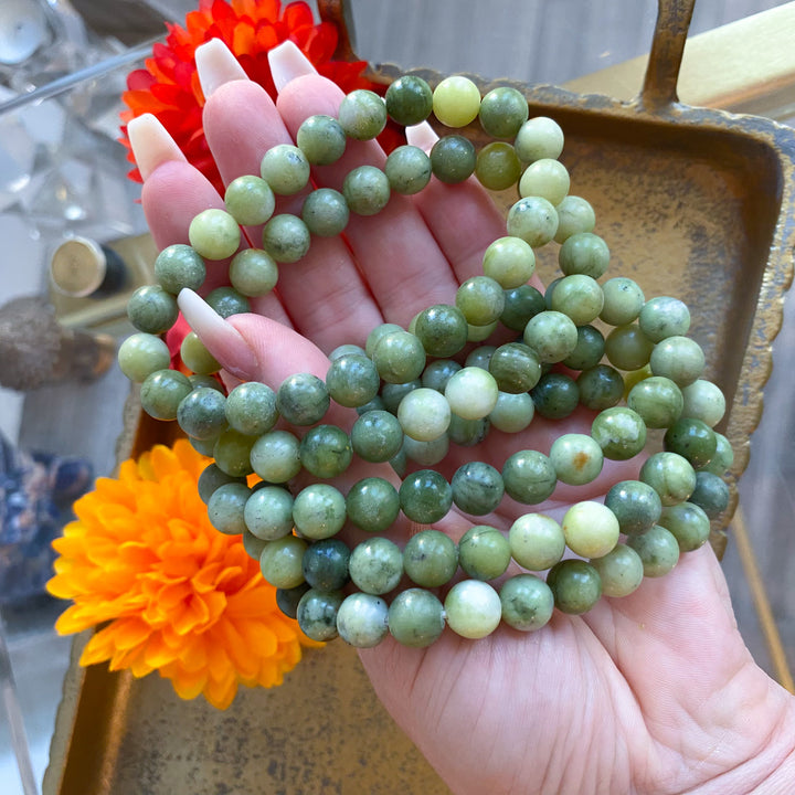 Green Jade 8mm Bracelet