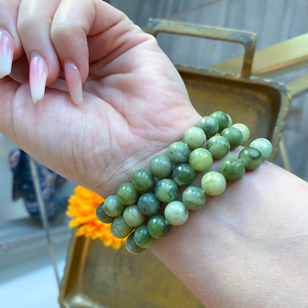 Green Jade 8mm Bracelet