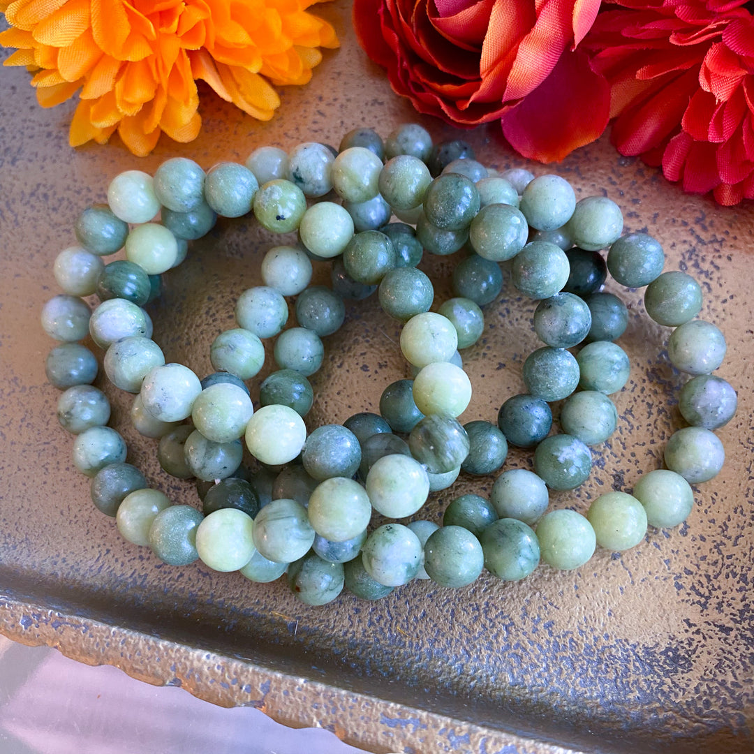 Green Jade 8mm Bracelet