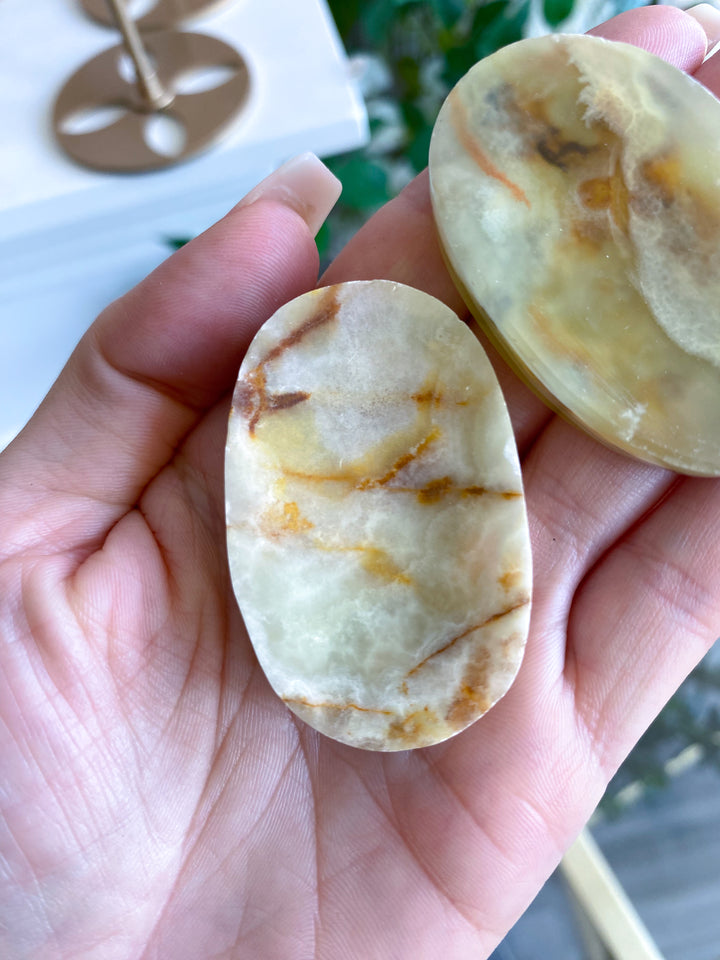 Large Green Onyx Worry Stone