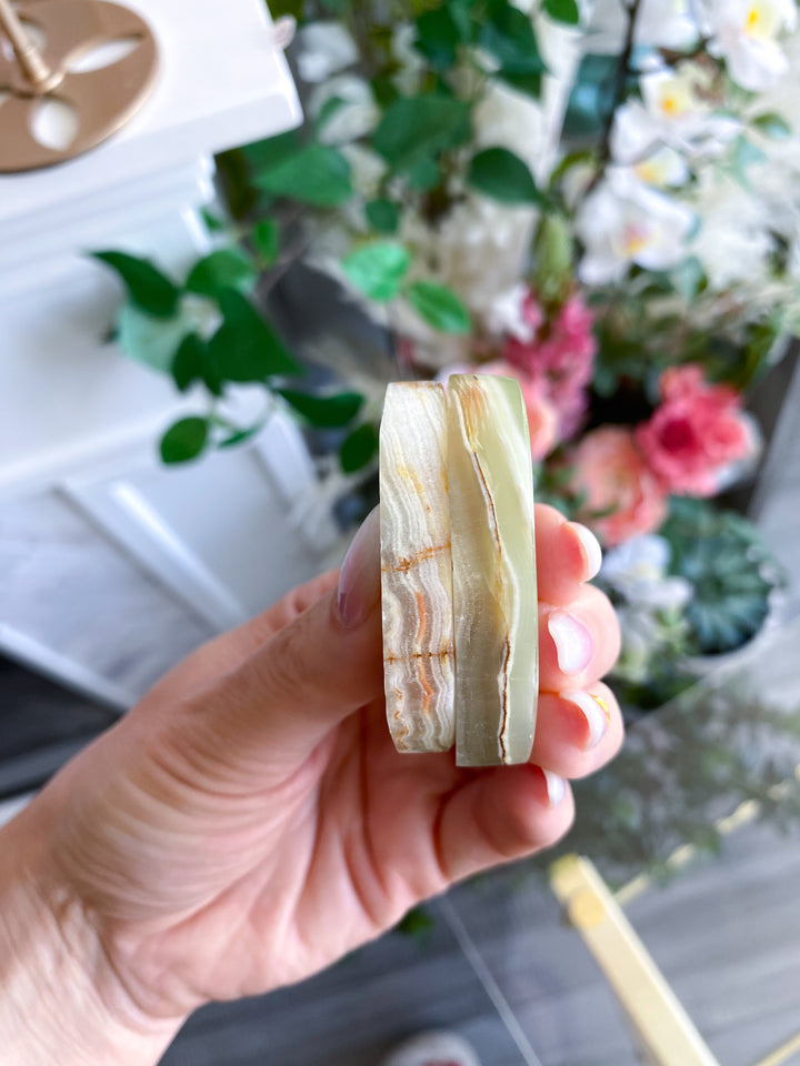 Large Green Onyx Worry Stone