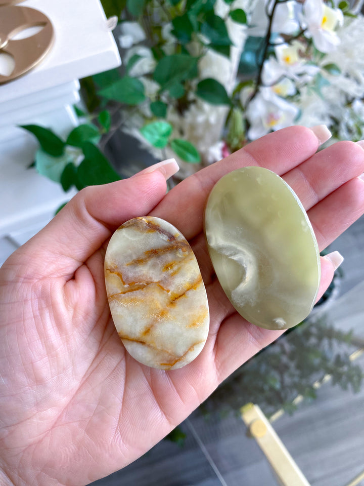 Large Green Onyx Worry Stone