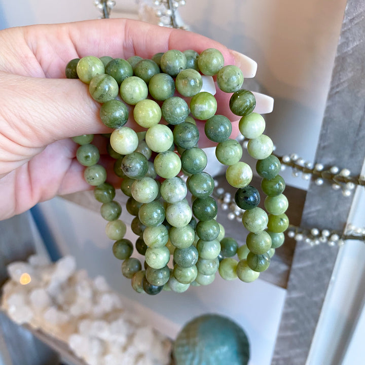 Green Jade 8mm Bracelet