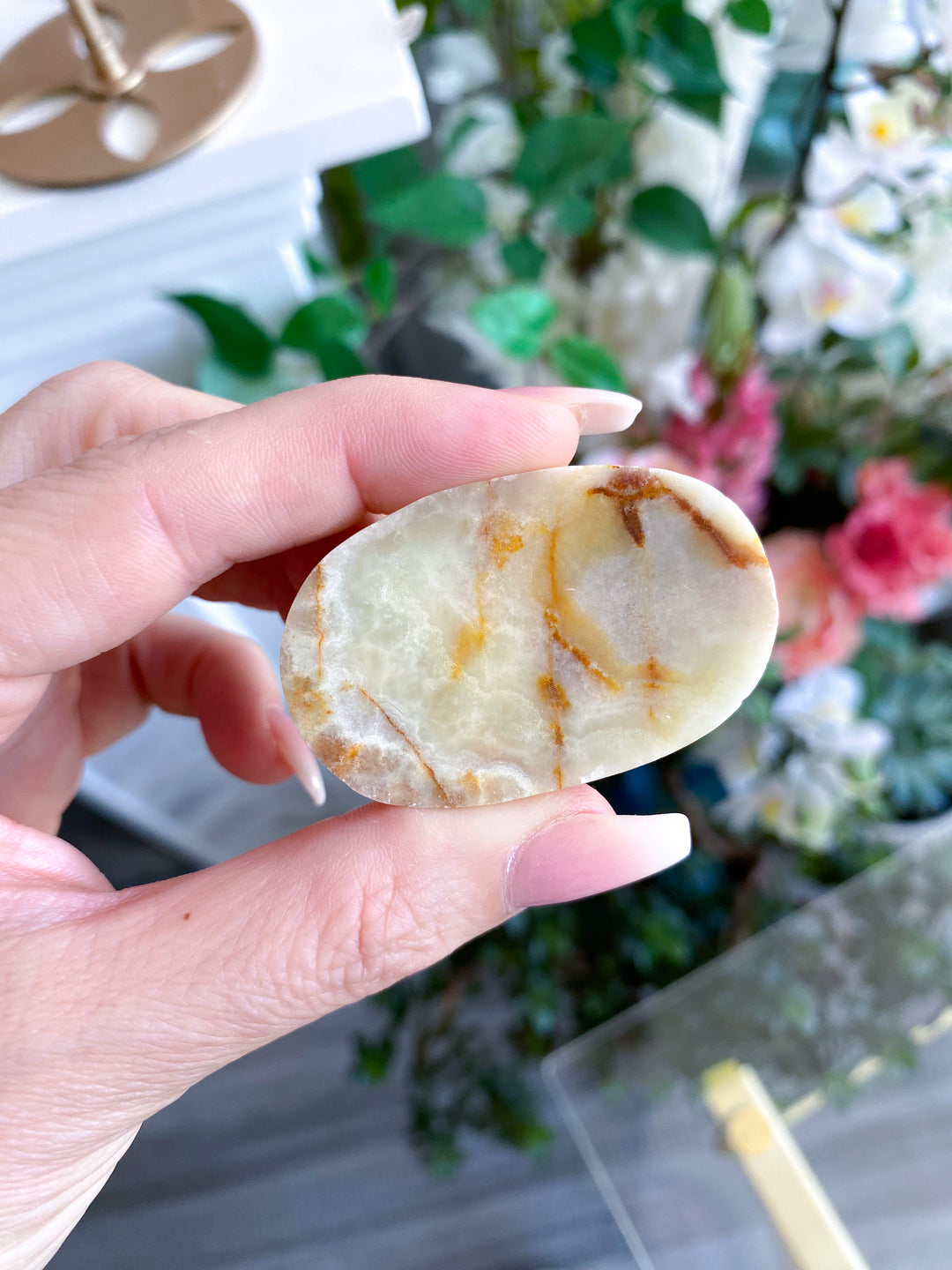 Large Green Onyx Worry Stone