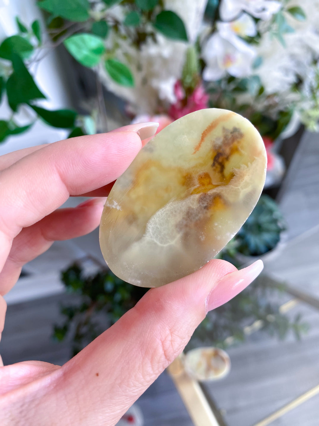 Large Green Onyx Worry Stone