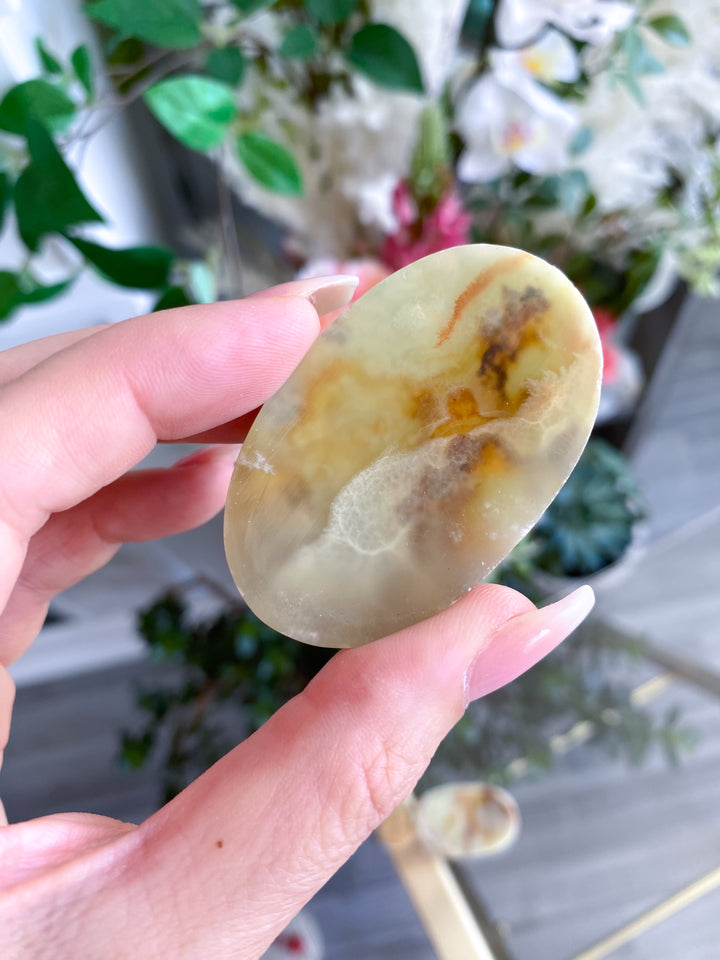 Large Green Onyx Worry Stone