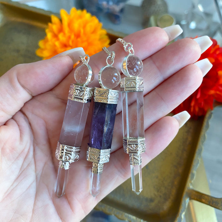 Handmade Crystal Pendulum - Choose Your Stone
