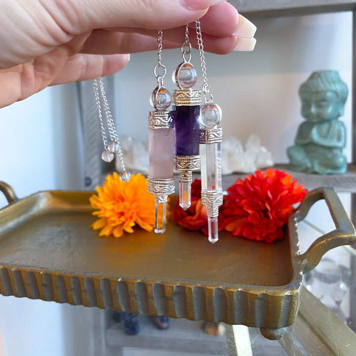 Handmade Crystal Pendulum - Choose Your Stone