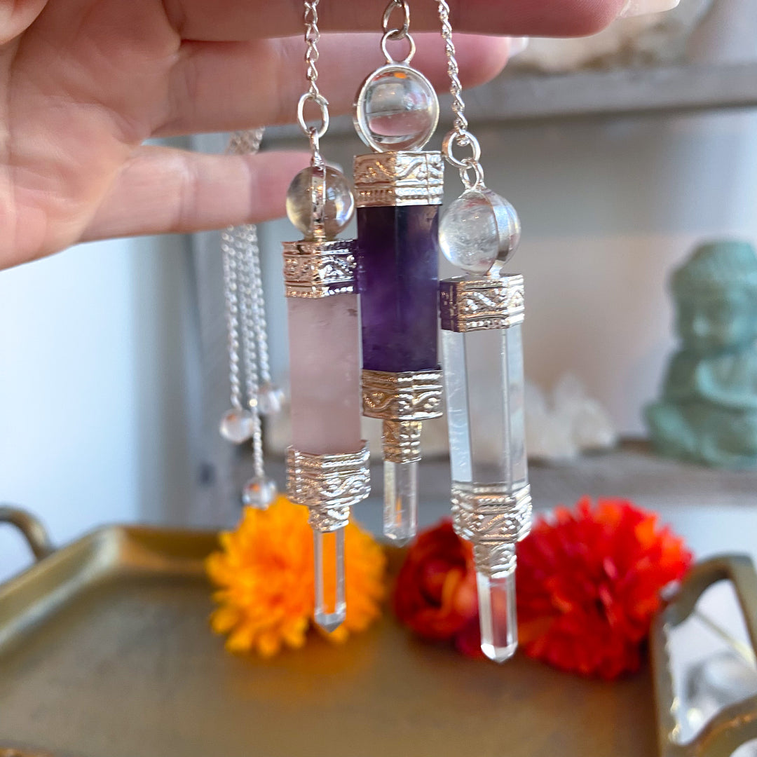 Handmade Crystal Pendulum - Choose Your Stone