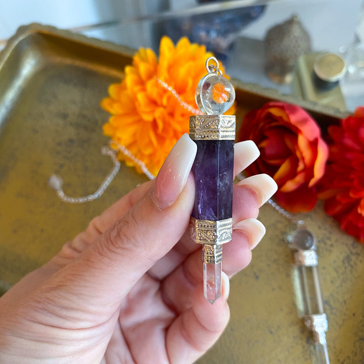 Handmade Crystal Pendulum - Choose Your Stone