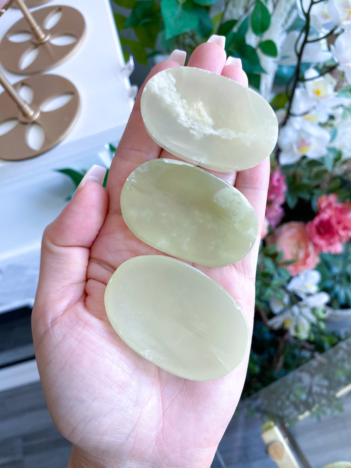 Large Green Onyx Worry Stone