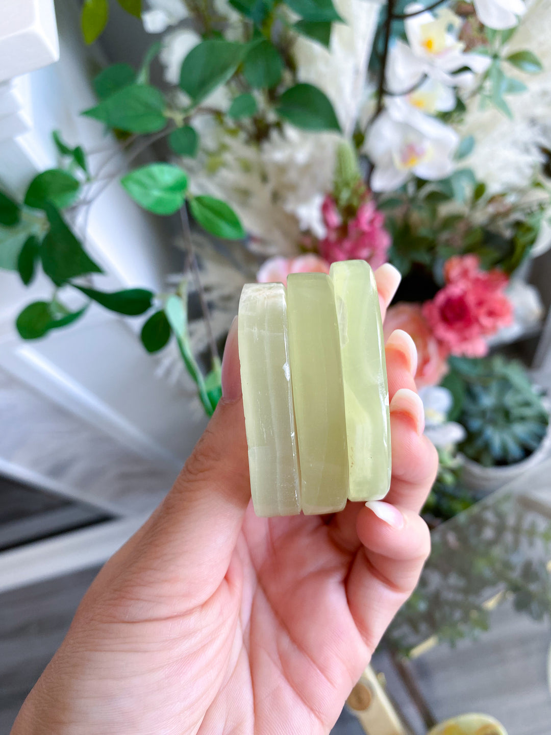 Large Green Onyx Worry Stone