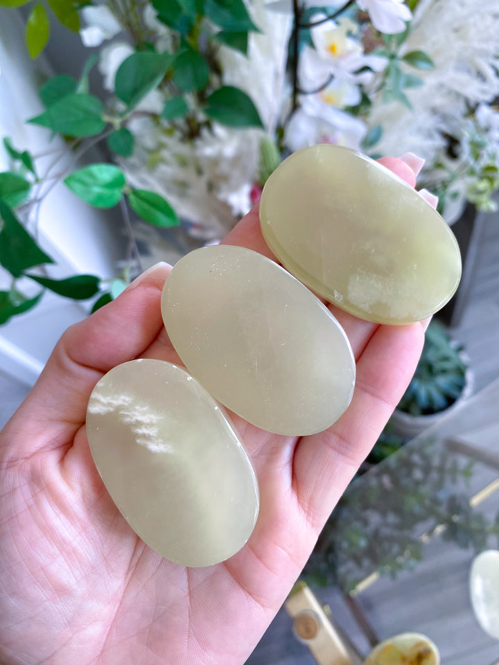 Large Green Onyx Worry Stone