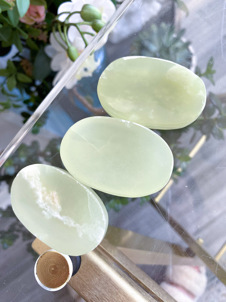 Large Green Onyx Worry Stone