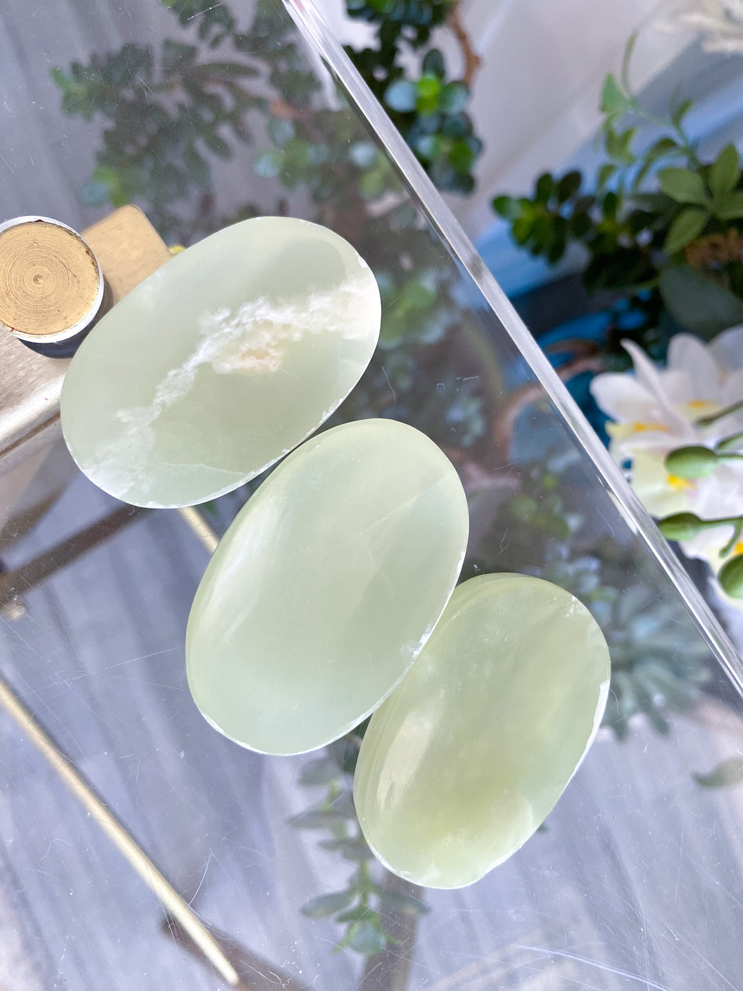 Large Green Onyx Worry Stone
