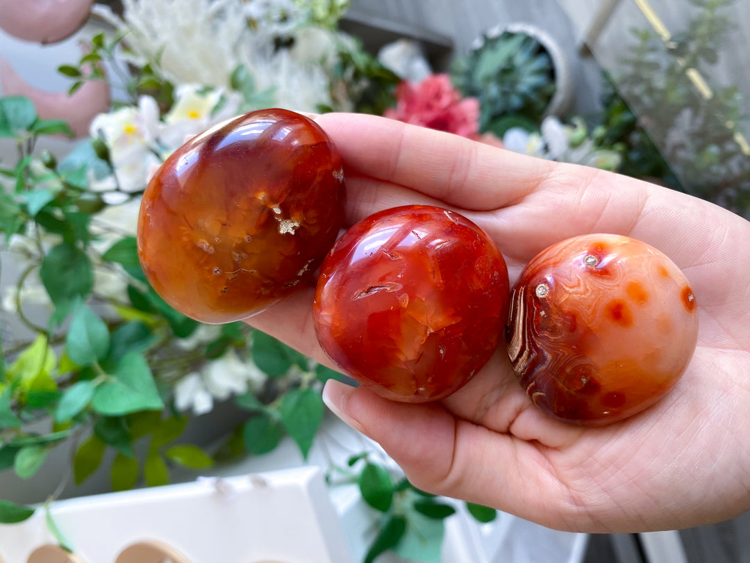 Carnelian Pebble Palm