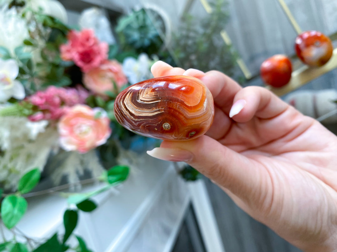 Carnelian Pebble Palm