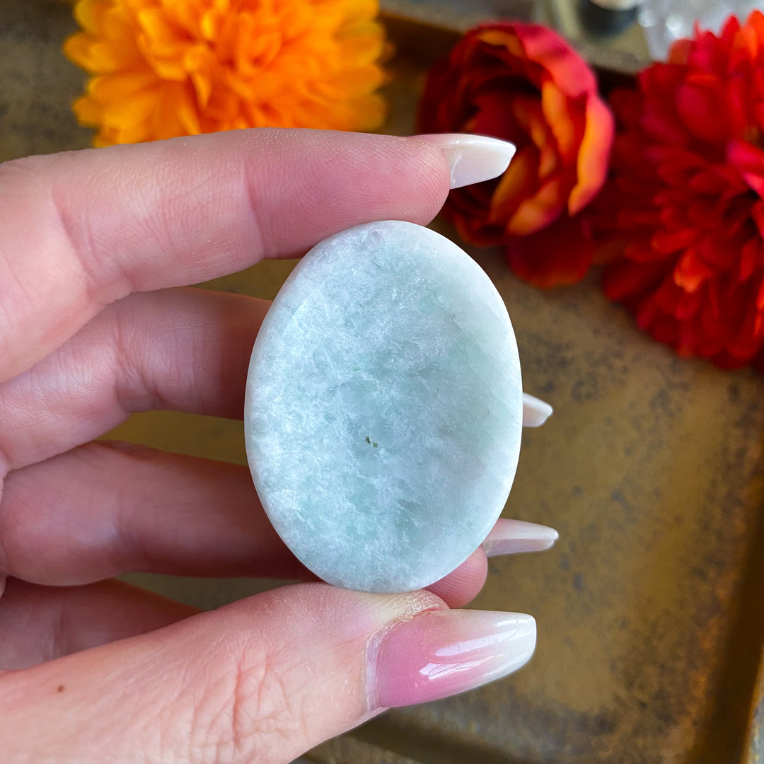 Pale Amazonite Worry Stone 