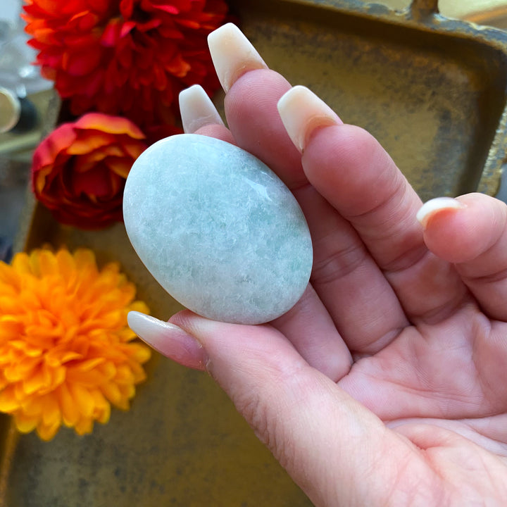 Pale Amazonite Worry Stone 