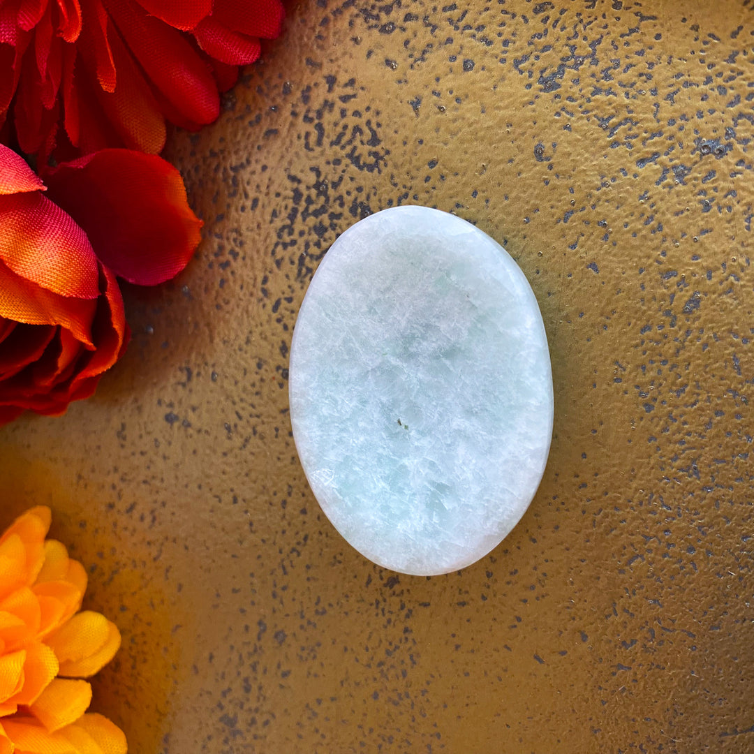 Pale Amazonite Worry Stone 
