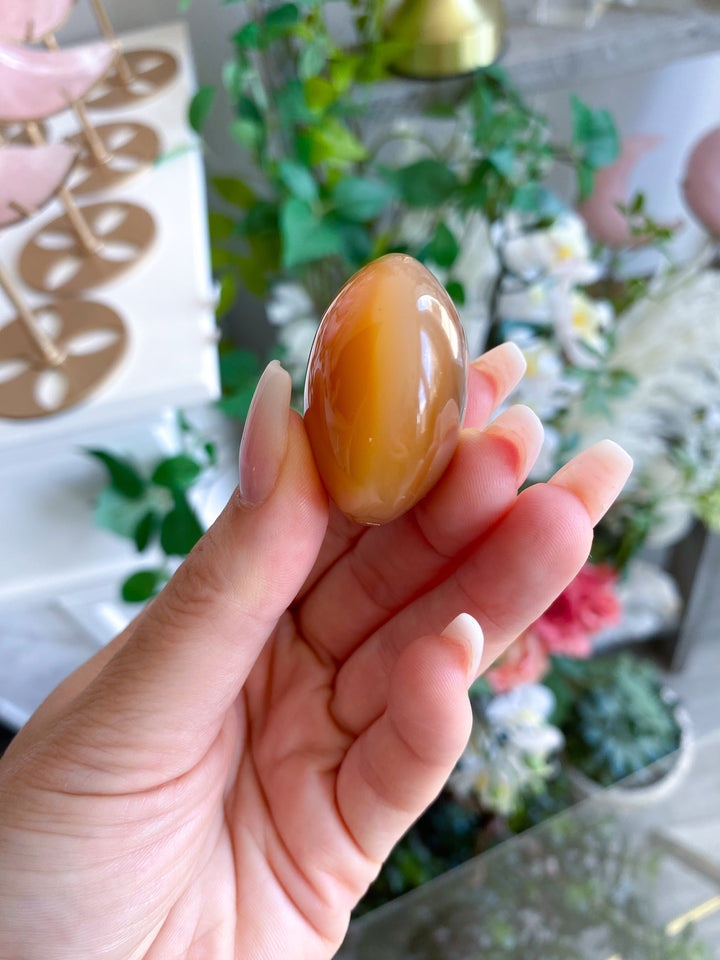 Imperfect Carnelian Palm Stone #1