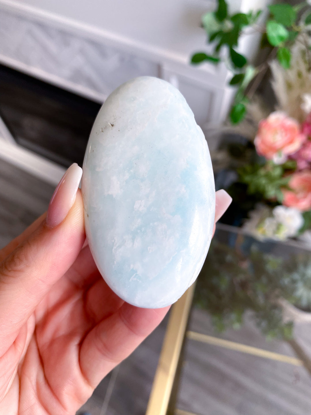 Imperfect Caribbean Calcite Palm Stone 