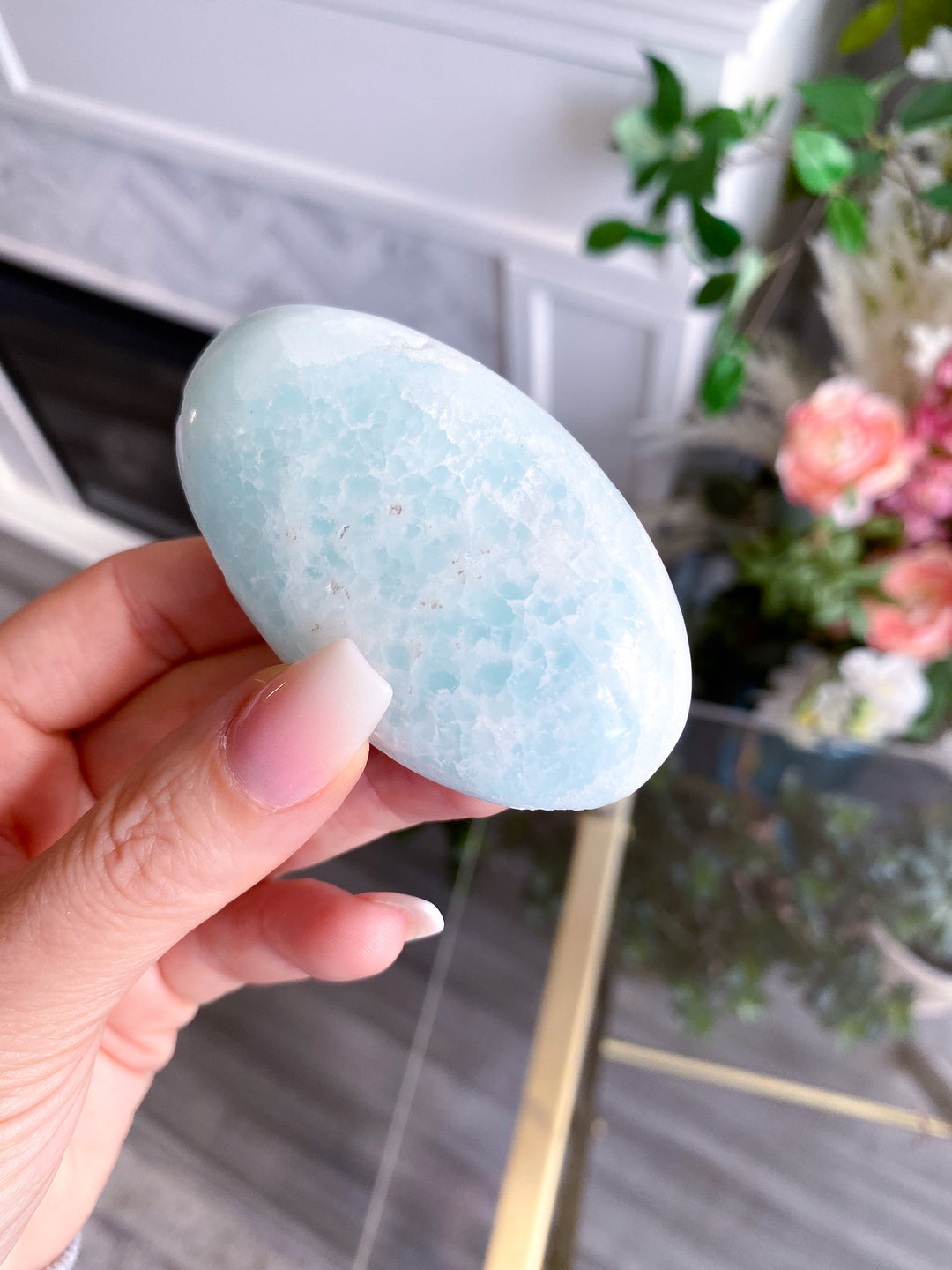 Imperfect Caribbean Calcite Palm Stone 