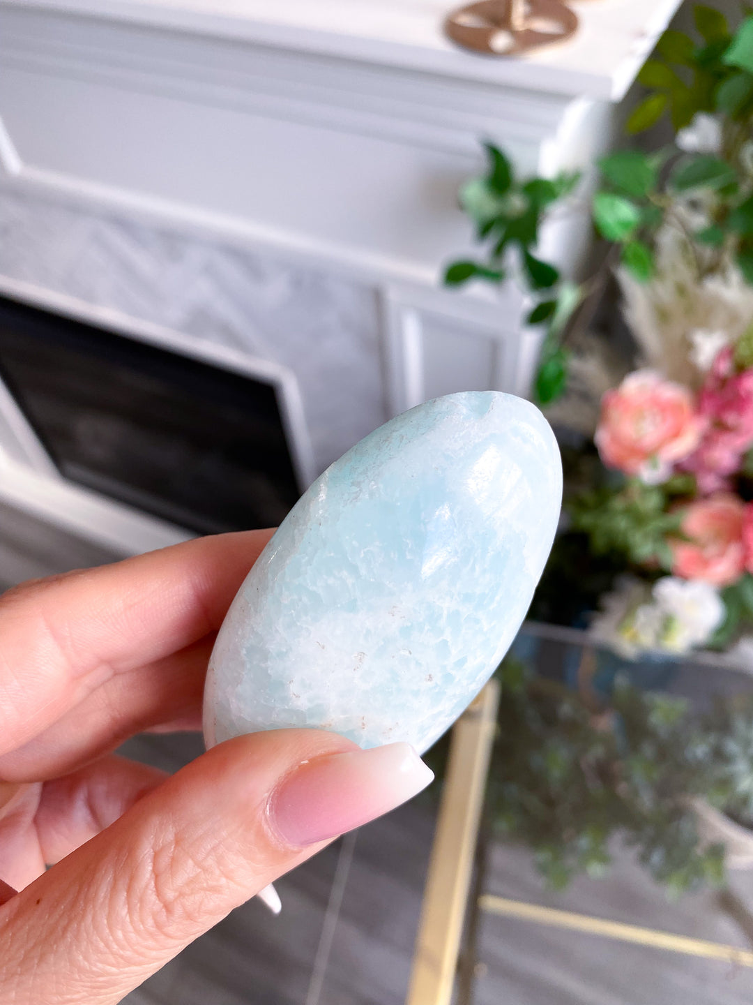 Imperfect Caribbean Calcite Palm Stone 