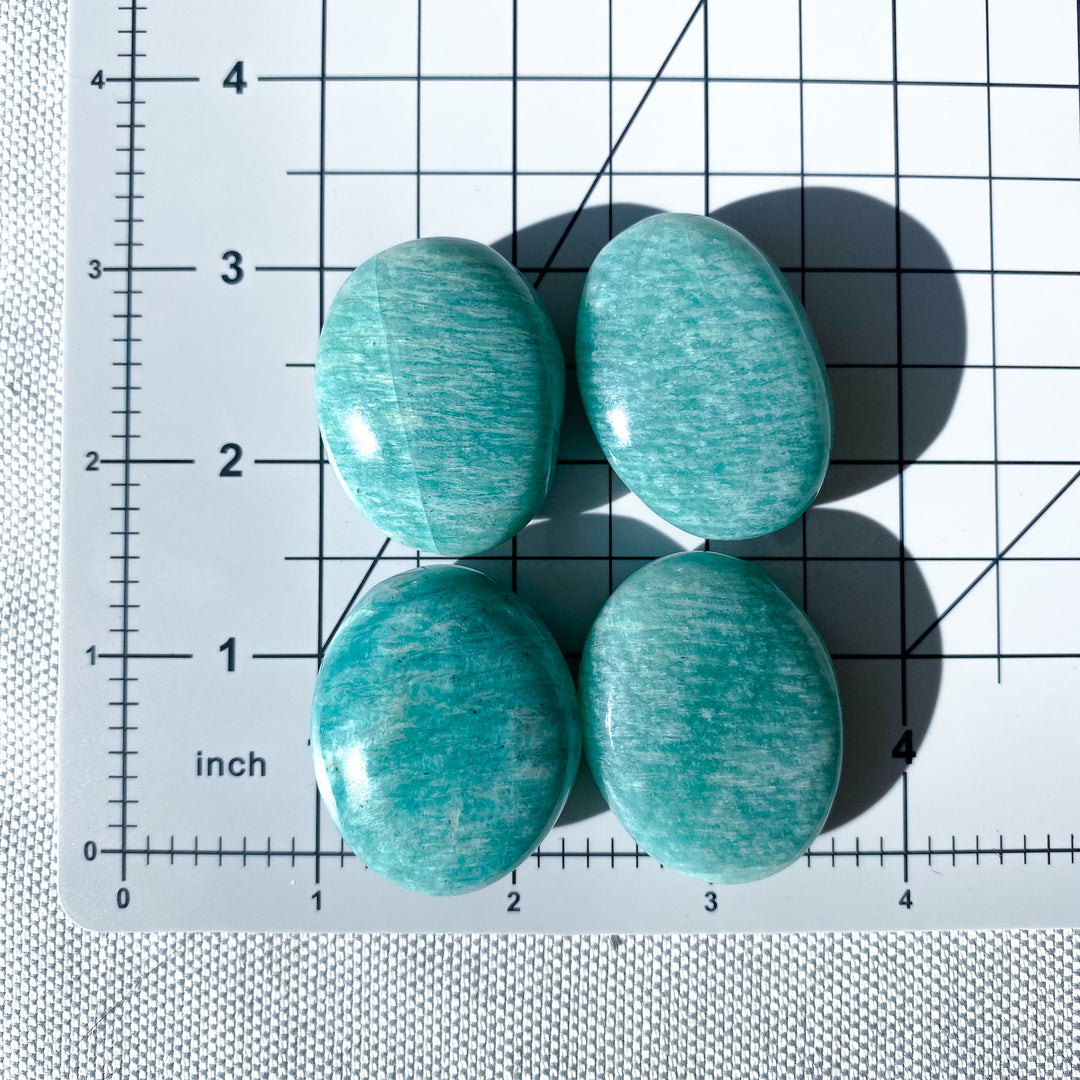 Blue-Green Amazonite Pebble