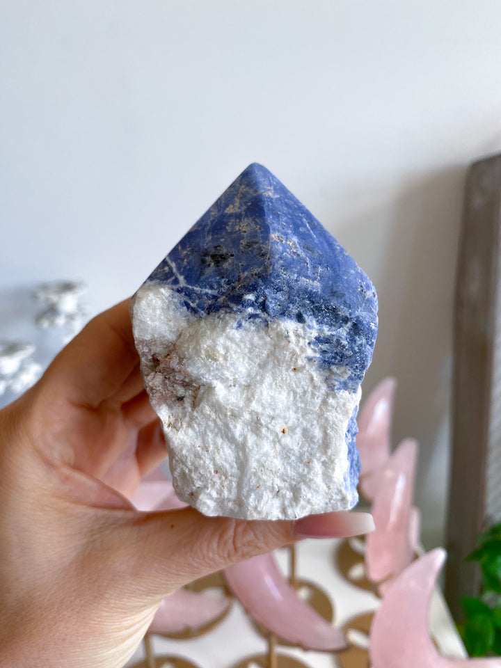 Large Sodalite Top Polish Point 