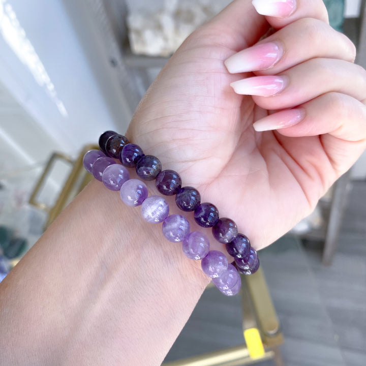 Dream Amethyst 8mm Bracelet - Light or Dark