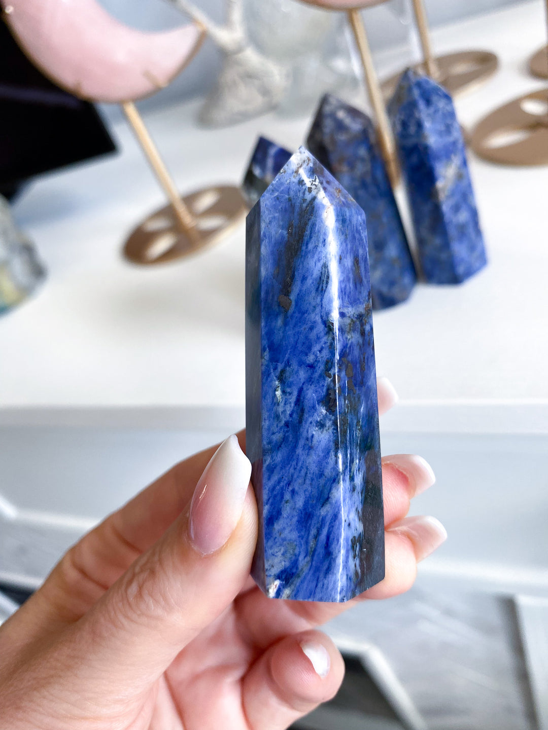 Imperfect Sodalite Tower 2-3"