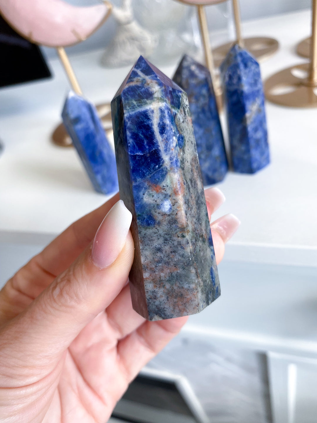 Imperfect Sodalite Tower 2-3"