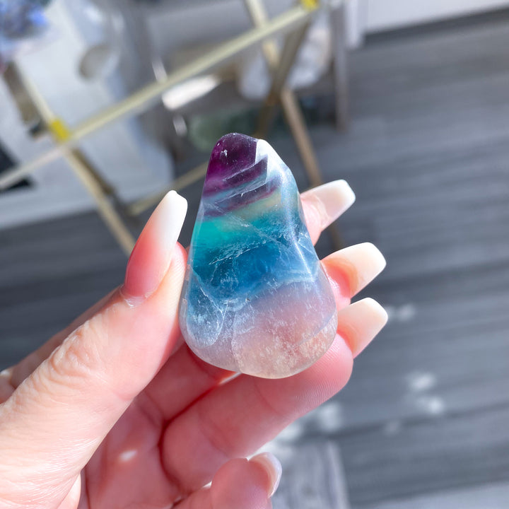 Rainbow Fluorite Pebble 
