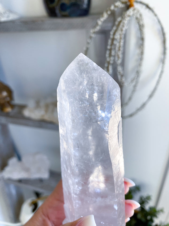 7" Lemurian Star Seed Quartz Wand