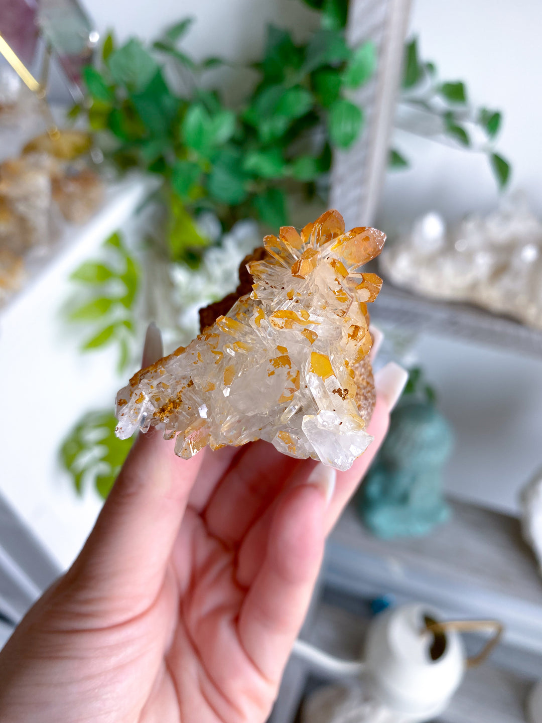 Iron Coated Quartz on a Matrix
