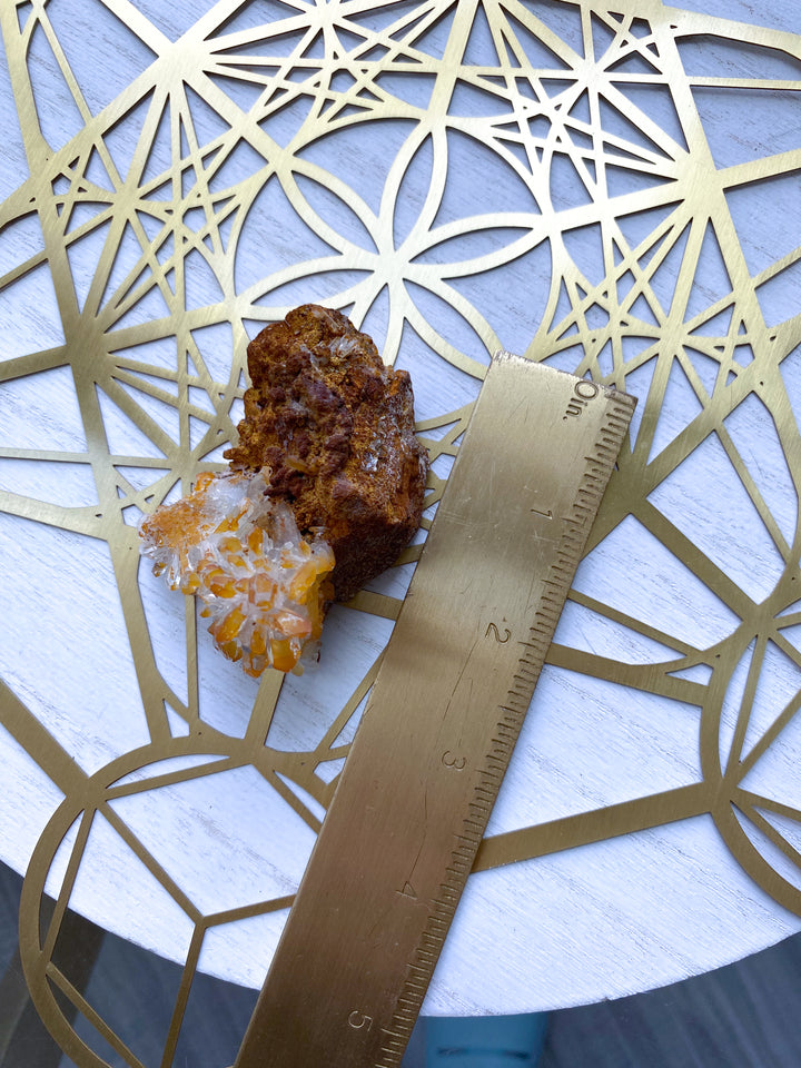 Iron Coated Quartz on a Matrix