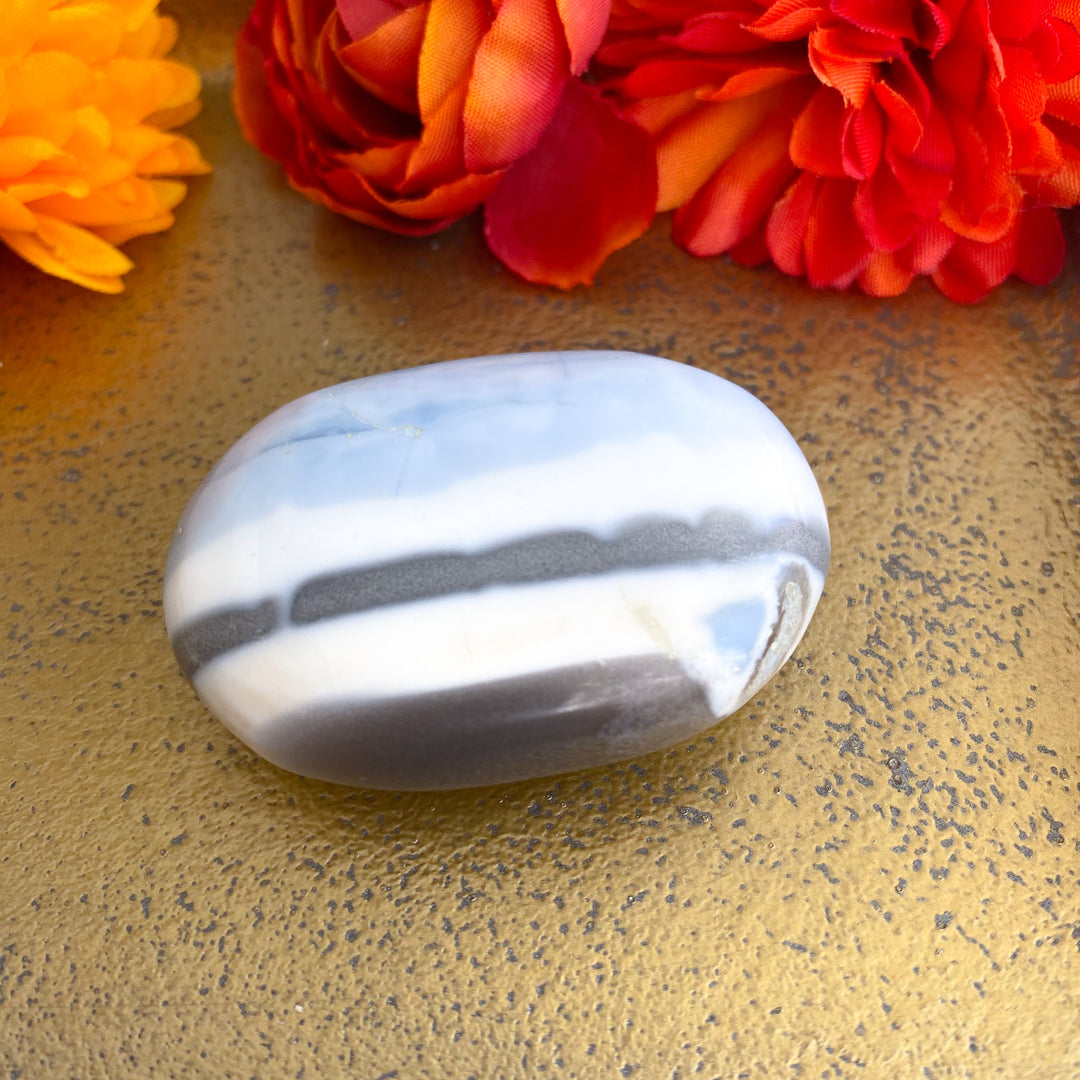 Blue Opal Mini Palm Stone 