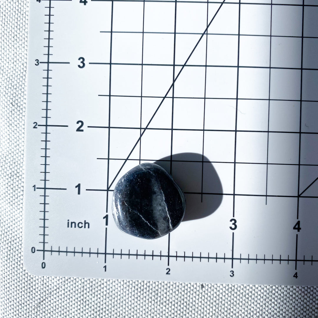 Iolite Tumble with Quartz Streak 