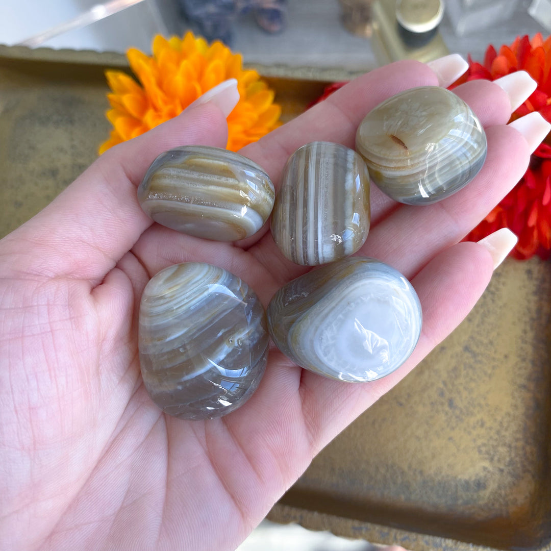 Yellow Banded Agate Tumble