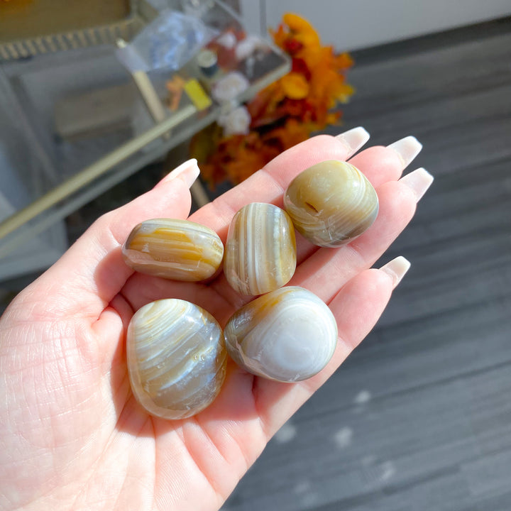 Yellow Banded Agate Tumble