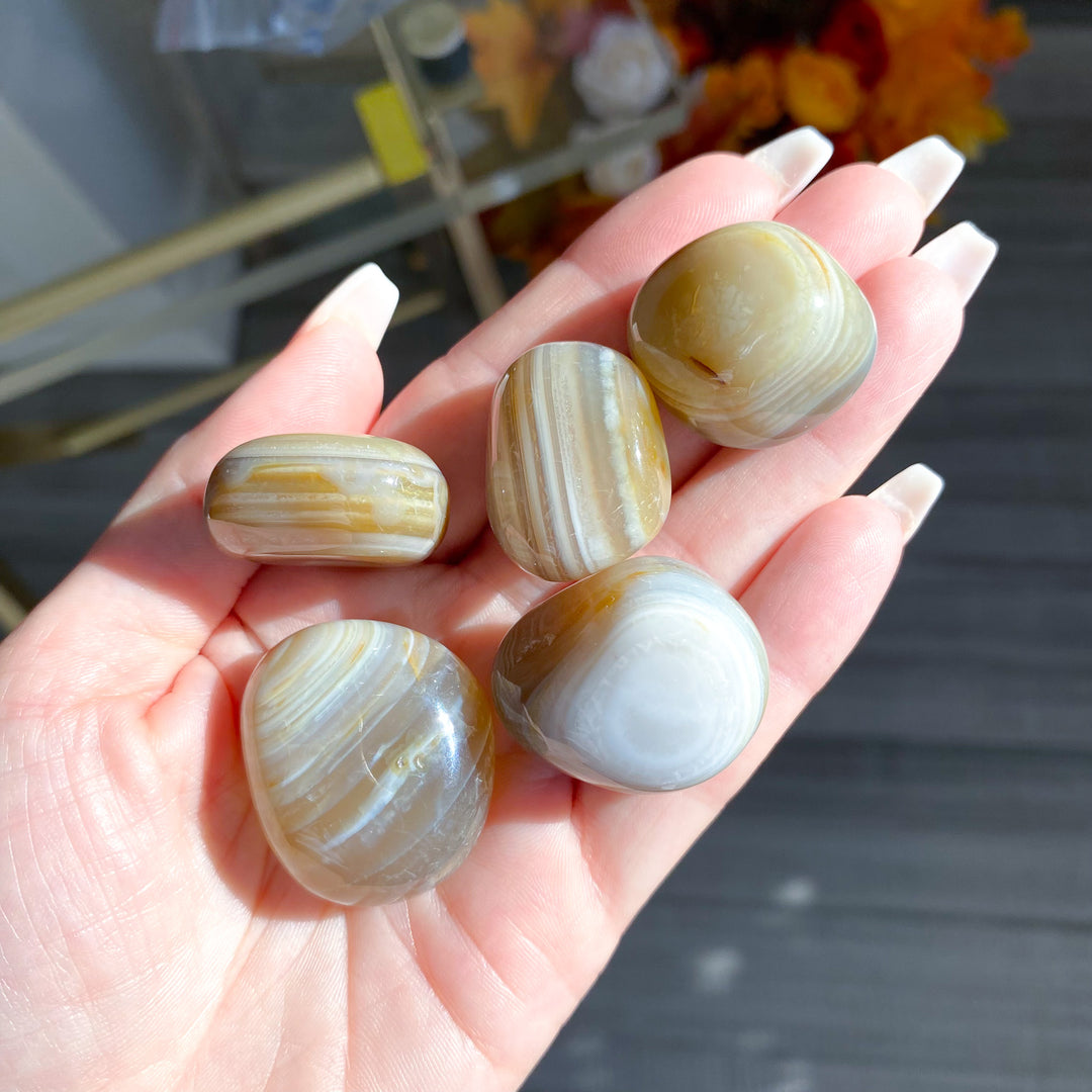 Yellow Banded Agate Tumble