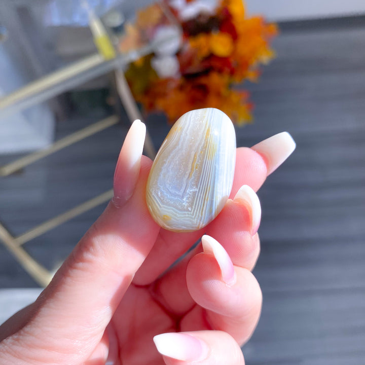 Yellow Banded Agate Tumble