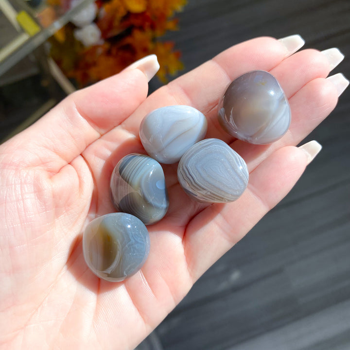 Gray Banded Agate Tumble