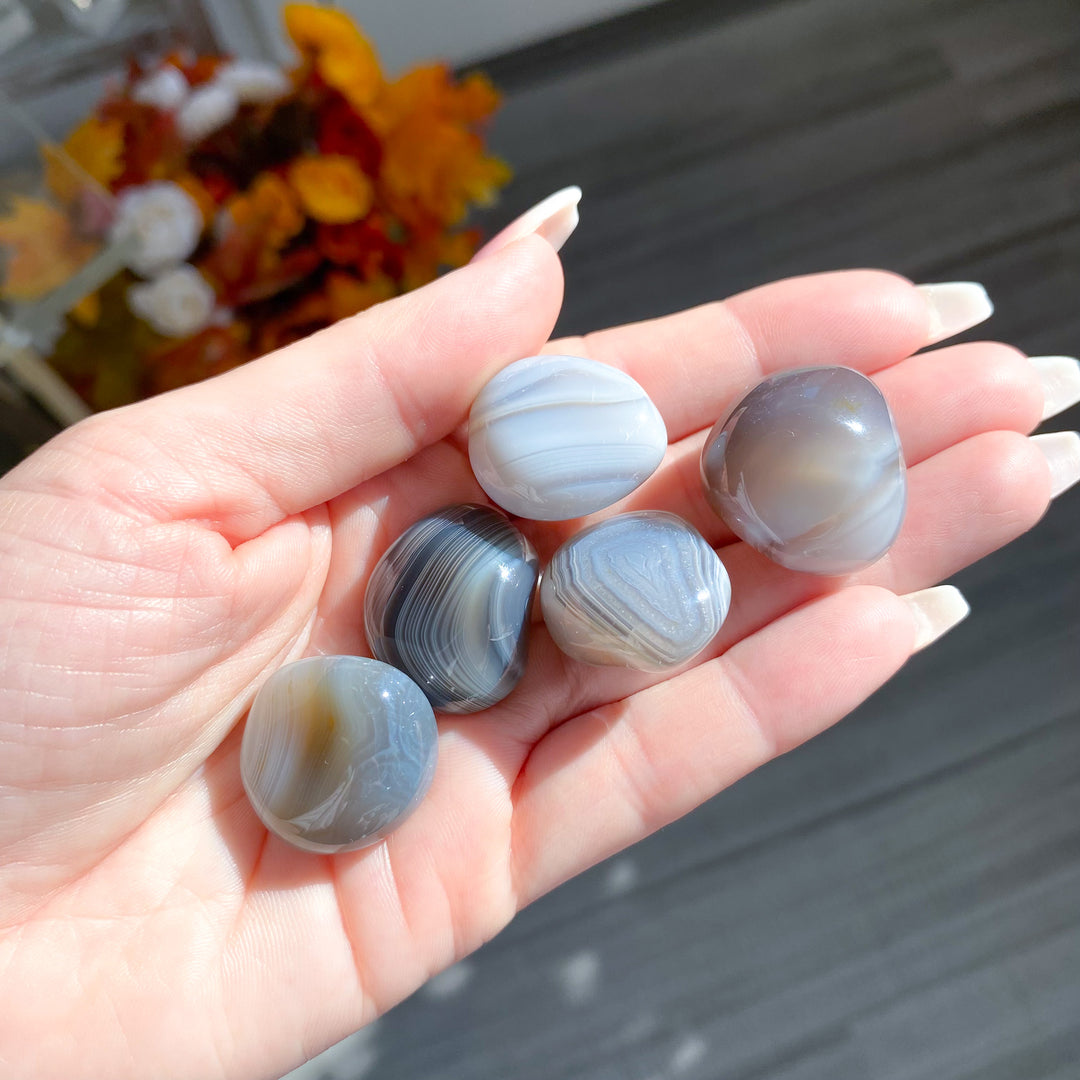 Gray Banded Agate Tumble
