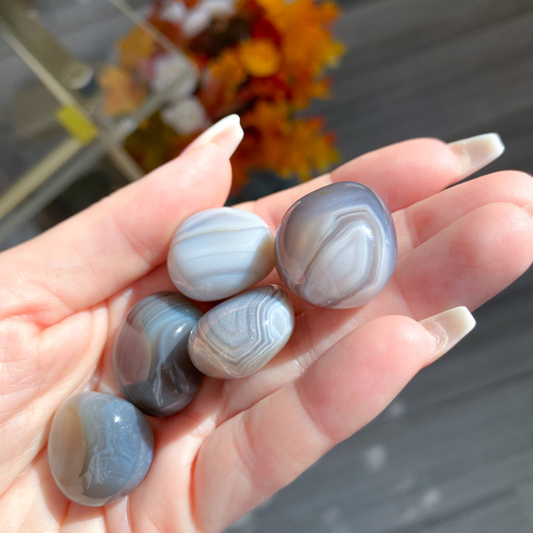 Gray Banded Agate Tumble