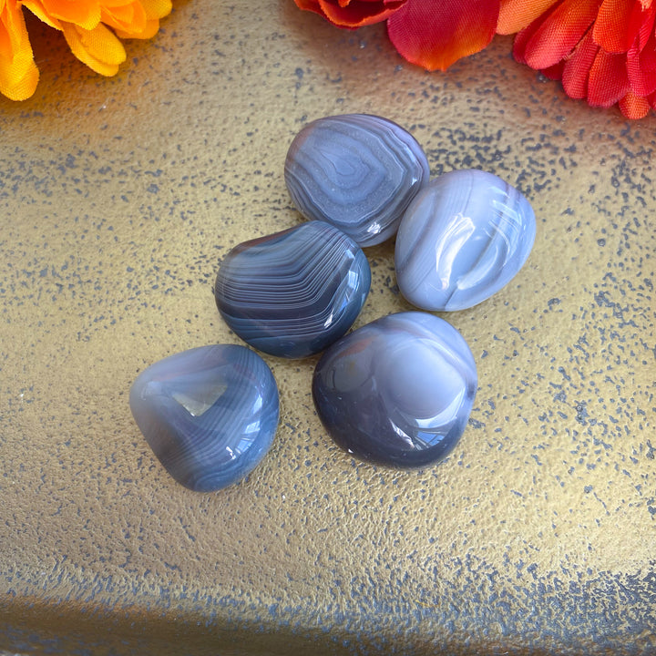 Gray Banded Agate Tumble