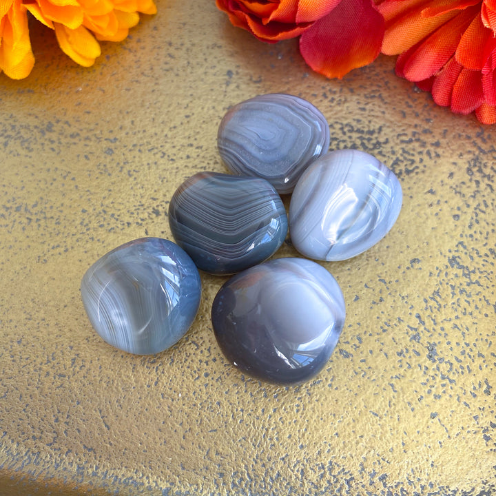 Gray Banded Agate Tumble