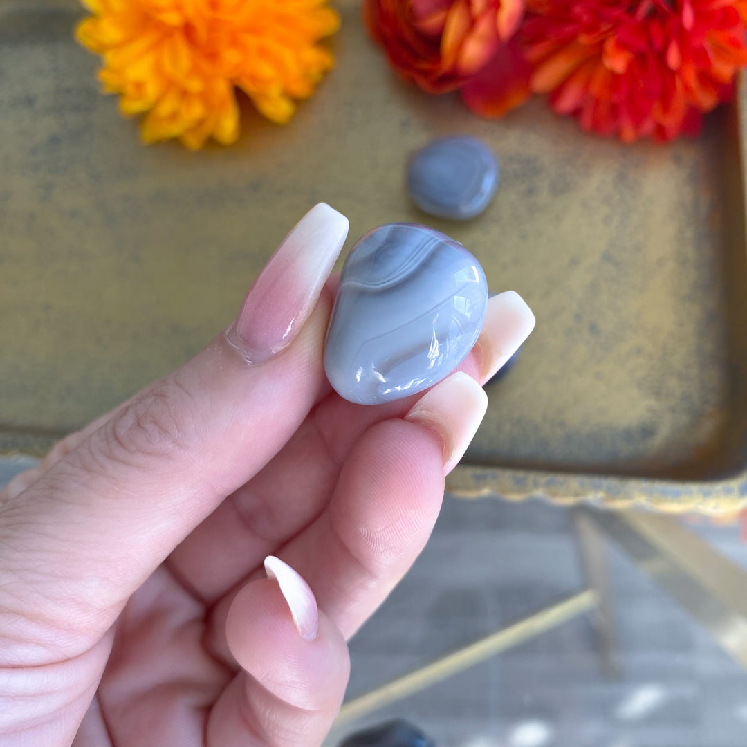 Gray Banded Agate Tumble