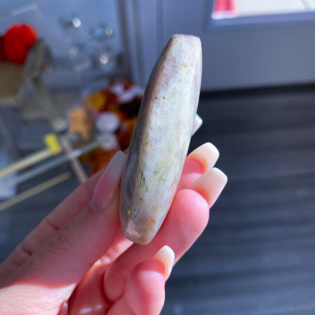 Sunstone and Moonstone Palm Stone 
